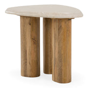Marlin - Modern Marble + Mango Wood Nesting Table Set — view 4