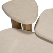 Marlin - Modern Marble + Mango Wood Nesting Table Set — view 5