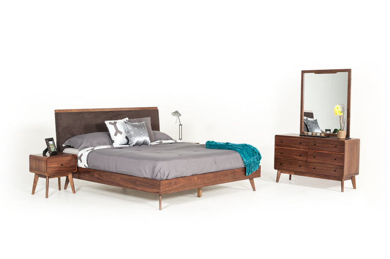 Marshall Mid-Century Modern Walnut Nightstand — view 3
