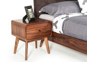Marshall Mid-Century Modern Walnut Nightstand — view 4