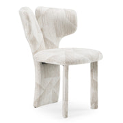 Masuda - Modern Beige Pattern Fabric Dining Chair (Set of 2) — view 2