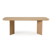 Masuda - Modern Natural Ash Rectangular Dining Table — view 2