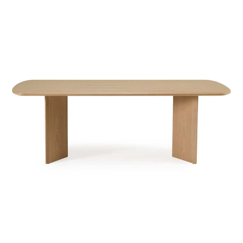 Masuda - Modern Natural Ash Rectangular Dining Table — view 2
