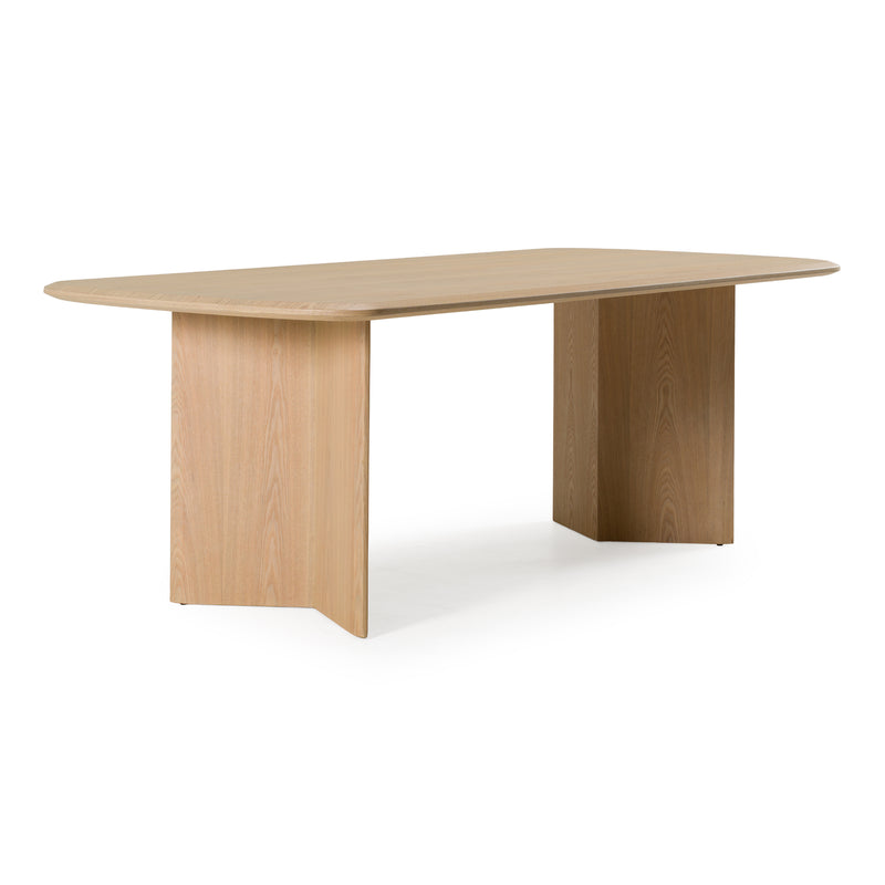Masuda - Modern Natural Ash Rectangular Dining Table — view 3