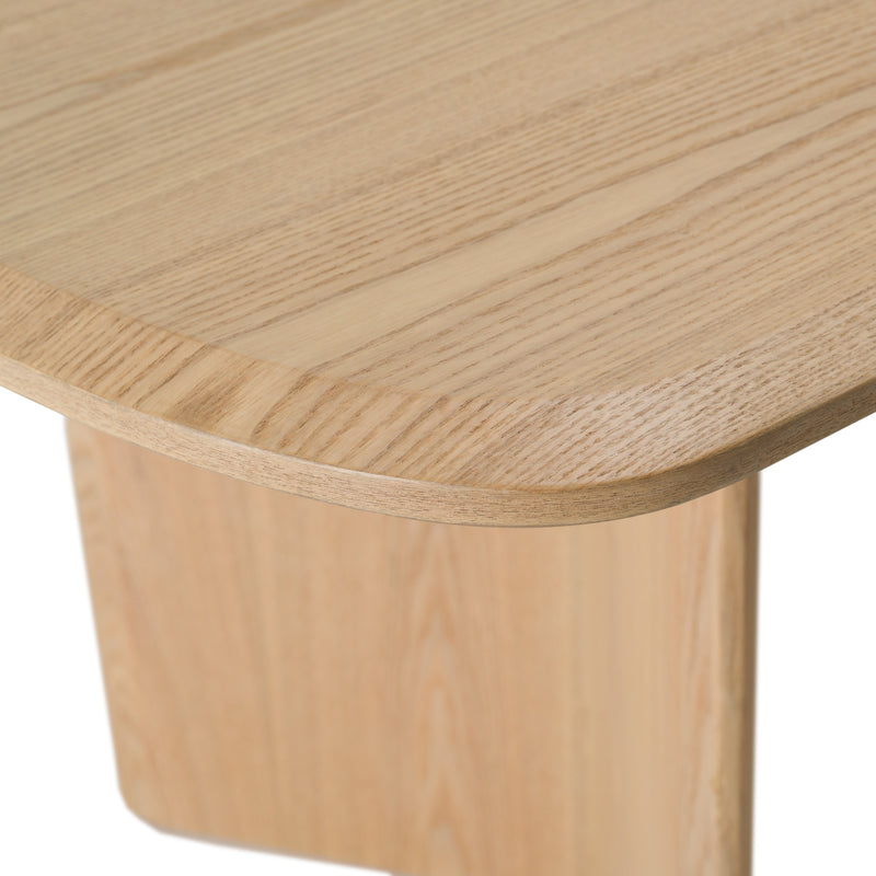 Masuda - Modern Natural Ash Rectangular Dining Table — view 5