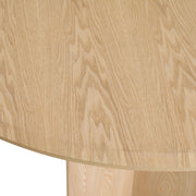 Masuda - Modern Natural Ash Round Dining Table — view 3