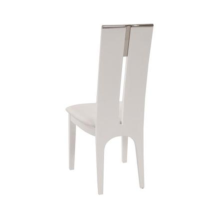 Maxi - White Gloss Chair (Set of 2) — view 2