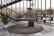 Maze - Elm Grey & Gold Bookcase — view 2
