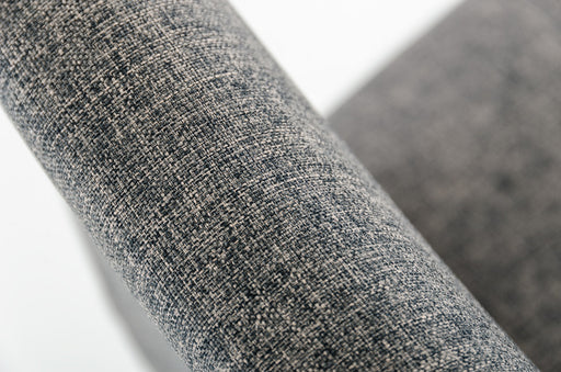 Medford Mid-Century Grey Fabric Bar Stool — view 2
