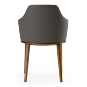 Megan Modern Beige & Grey Dining Chair — view 5