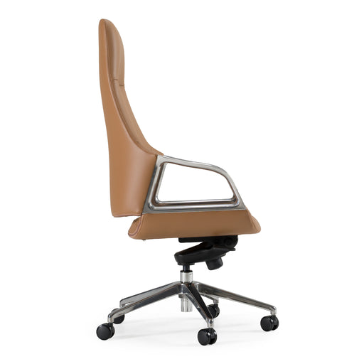 Merlo - Modern Brown High Back Executive Office Chair — view 2