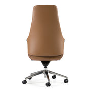 Merlo - Modern Brown High Back Executive Office Chair — view 3