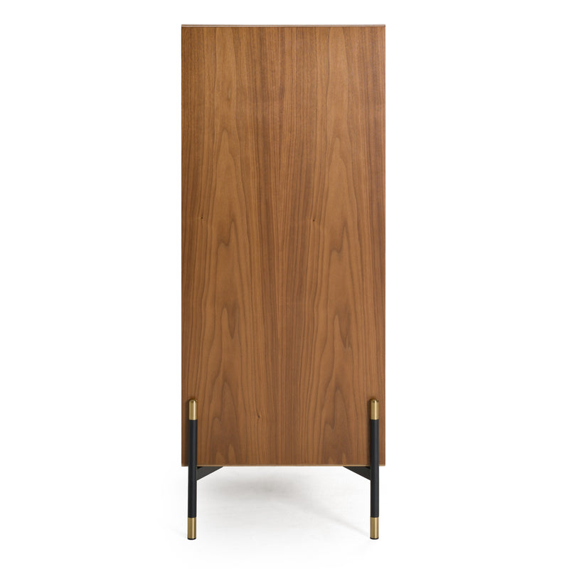 Metcalf - Mid-Century Walnut & Grey Chest — view 3