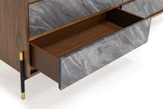 Metcalf - Mid-Century Walnut & Grey Dresser — view 2