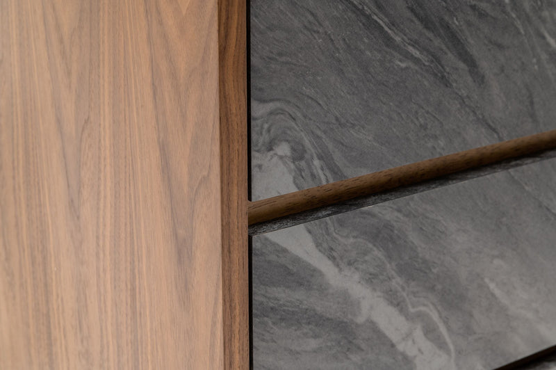 Metcalf - Mid-Century Walnut & Grey Dresser — view 3