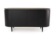 Miami - Modern Black Oak Buffet — view 2