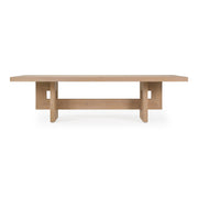 Mineola - Modern Natural White Oak 110" Dining Table