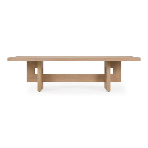 Mineola - Modern Natural White Oak 110" Dining Table