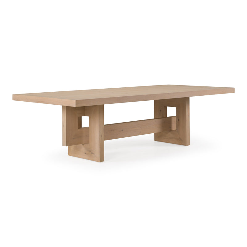 Mineola - Modern Natural White Oak 110" Dining Table — view 2