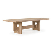 Mineola - Modern Natural White Oak Dining Table — view 2