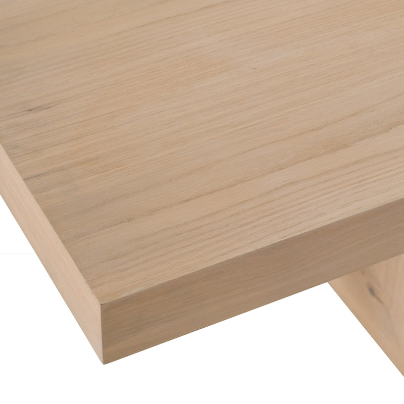 Mineola - Modern Natural White Oak 110" Dining Table — view 4