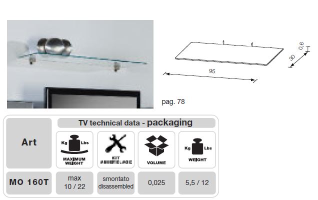 MO-USA2 Modena Grey TV Entertainment System Made In Italy — view 2