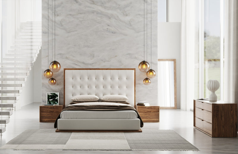 Amberlie - Modern Walnut Floor Mirror — view 2