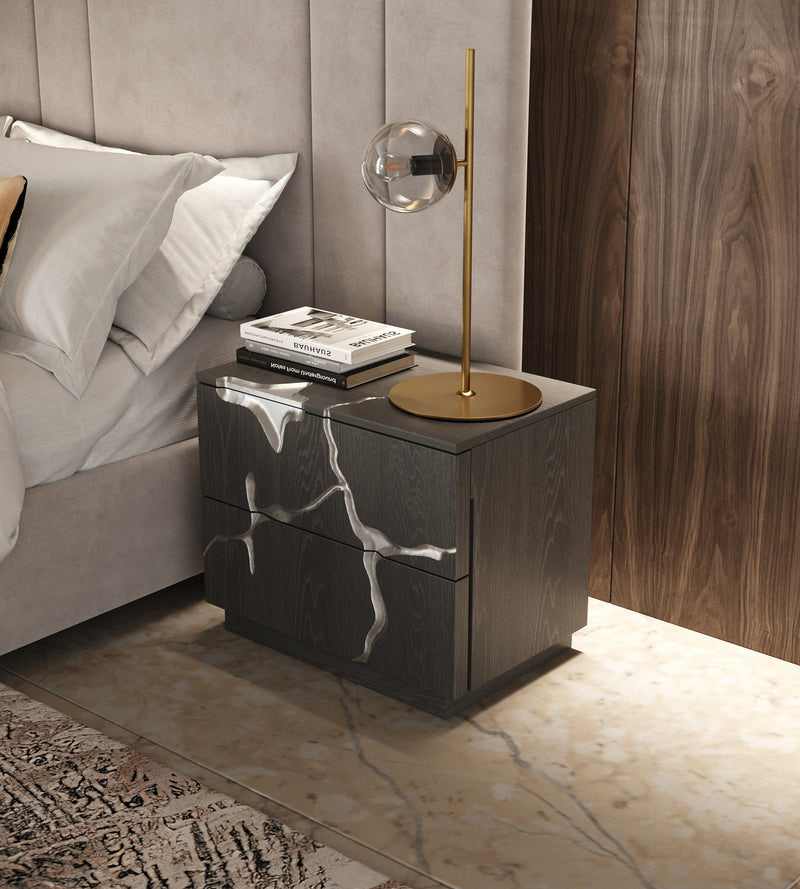 Penrose + Aspen - Modern Beige + Brown Ash 4-Piece Bedroom Set — view 2