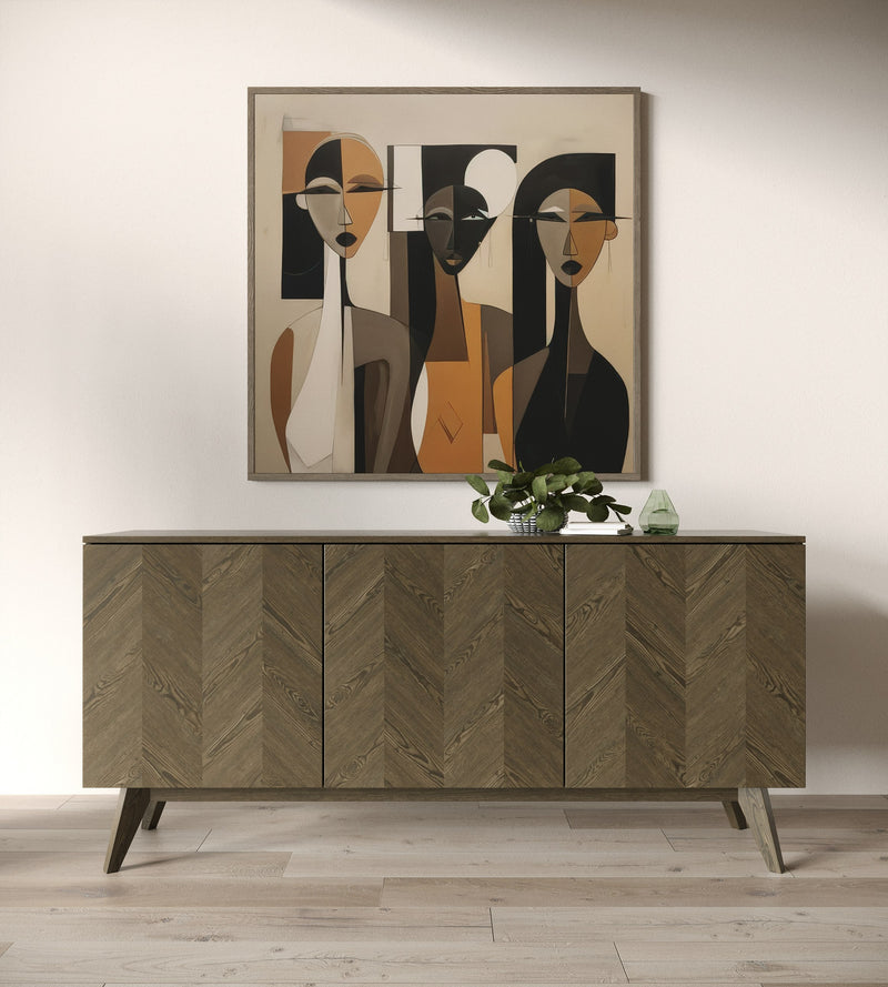 Costello - Mid-Century Modern Wenge Buffet