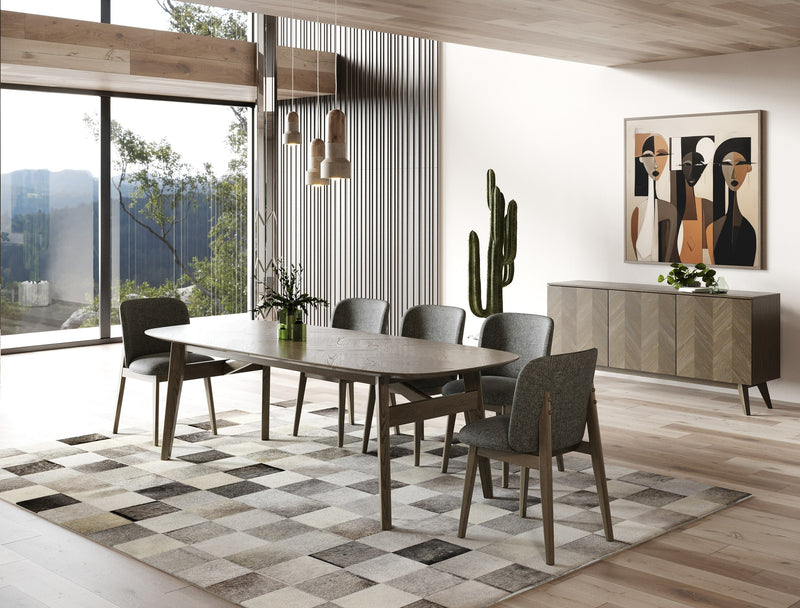 Costello - Mid-Century Modern Wenge Dining Table — view 3