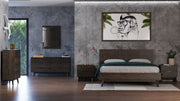 Daisy Mid-Century Dark Acacia Mirror — view 2