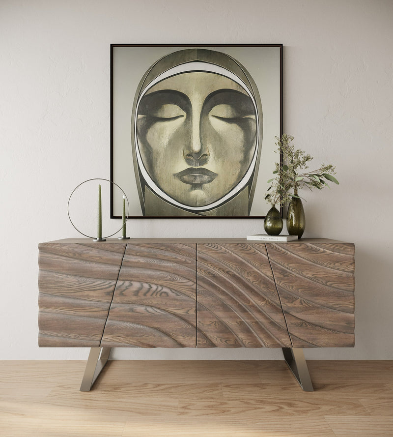 Finley Mid-Century Grey Ash Buffet — view 5