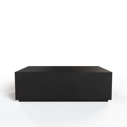 Fresno - Modern Black Concrete Coffee Table — view 2