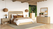 Gavin - Modern Natural Ash + Rattan Chest — view 3