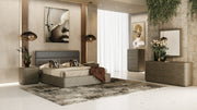 Lois - Modern Beige Shagreen + Brass Chest — view 3