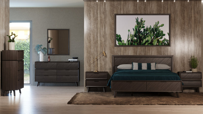 Roger - Mid-century Acacia Mirror — view 2