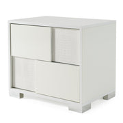 Monza Italian Modern White Nightstand — view 5