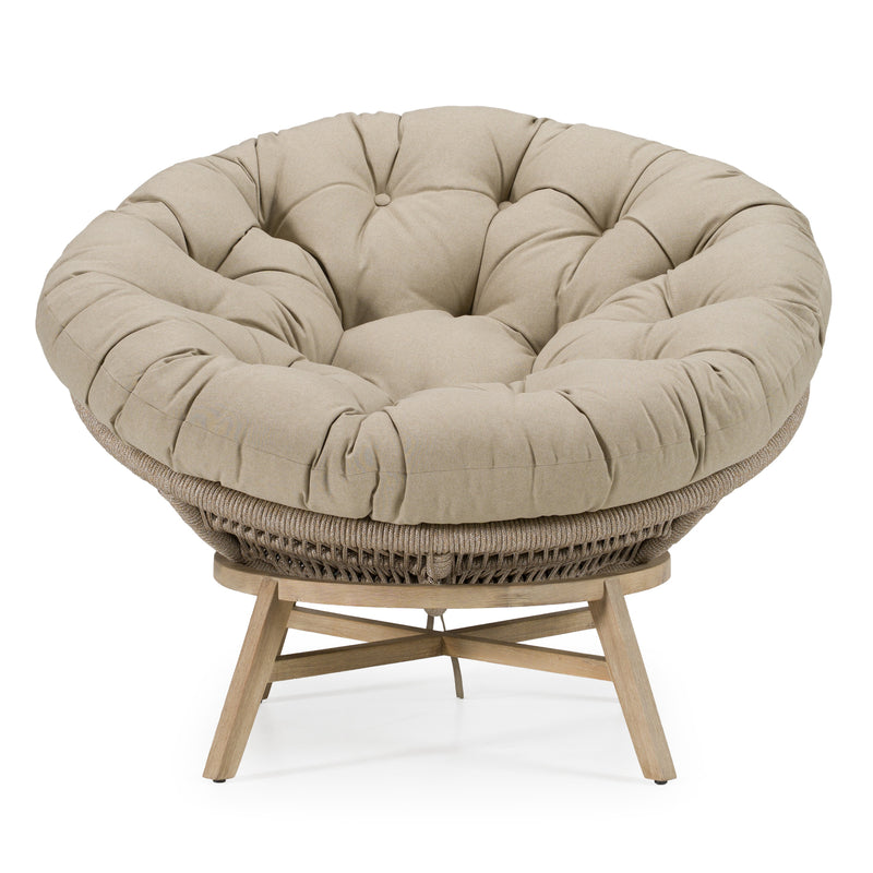 Moon - Outdoor Beige Lounge Chair — view 2
