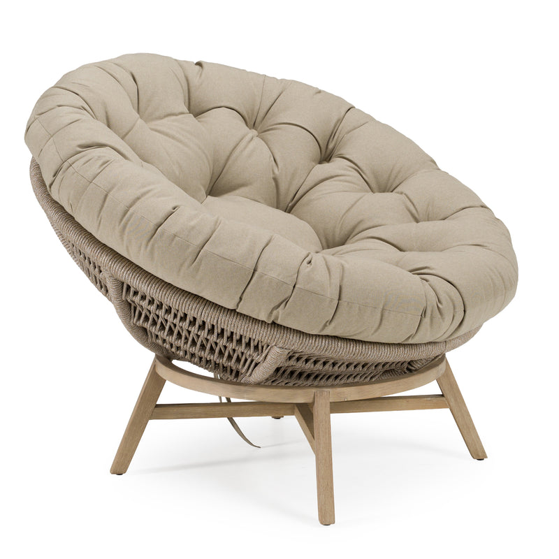 Moon - Outdoor Beige Lounge Chair — view 3