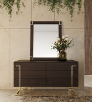 Moontide - Modern Smoked Ash & Gold Mirror — view 5