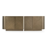 Moorgate - Modern Travertine Ceramic + Bronze Buffet