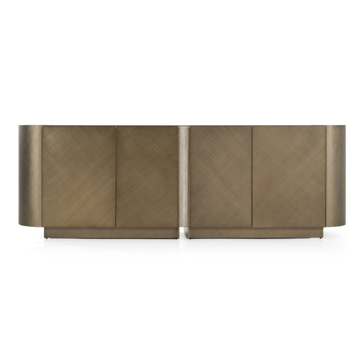 Moorgate - Modern Travertine Ceramic + Bronze Buffet