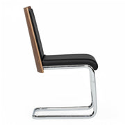 Morgan - Modern Black & Walnut Dining Chair (Set of 2) — view 2