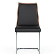 Morgan - Modern Black & Walnut Dining Chair (Set of 2)