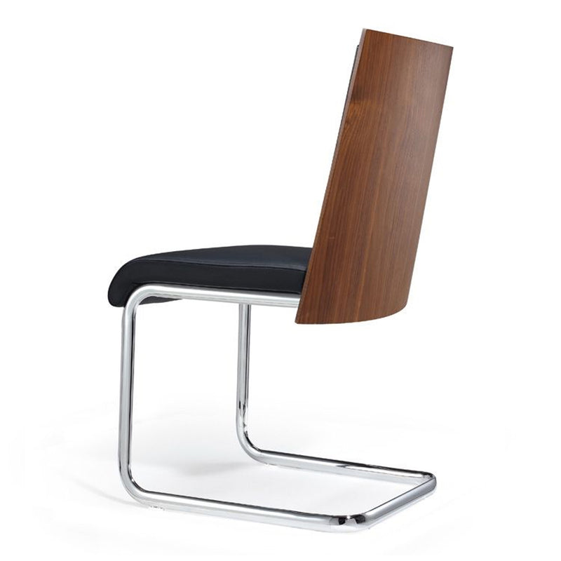 Morgan - Modern Black & Walnut Dining Chair (Set of 2) — view 5