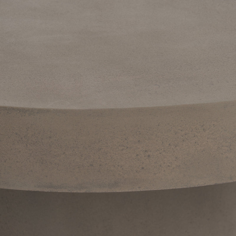 Morley - Modern Round Concrete Coffee Table — view 3