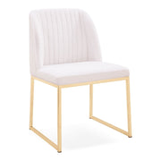 Muir - Modern White Sherpa Dining Chair (Set of 2) — view 4