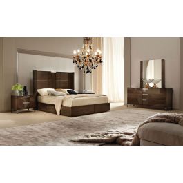 Eastern King ALF Soprano Italian Modern Bedroom Set With Storage Drawer