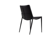 Murray - Modern Black Vegan Leather Dining Chair (Set of 2) — view 4