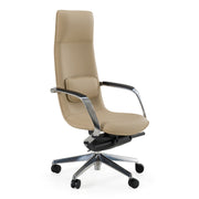 Nadella Modern Beige High Back Executive Office Chair — view 2